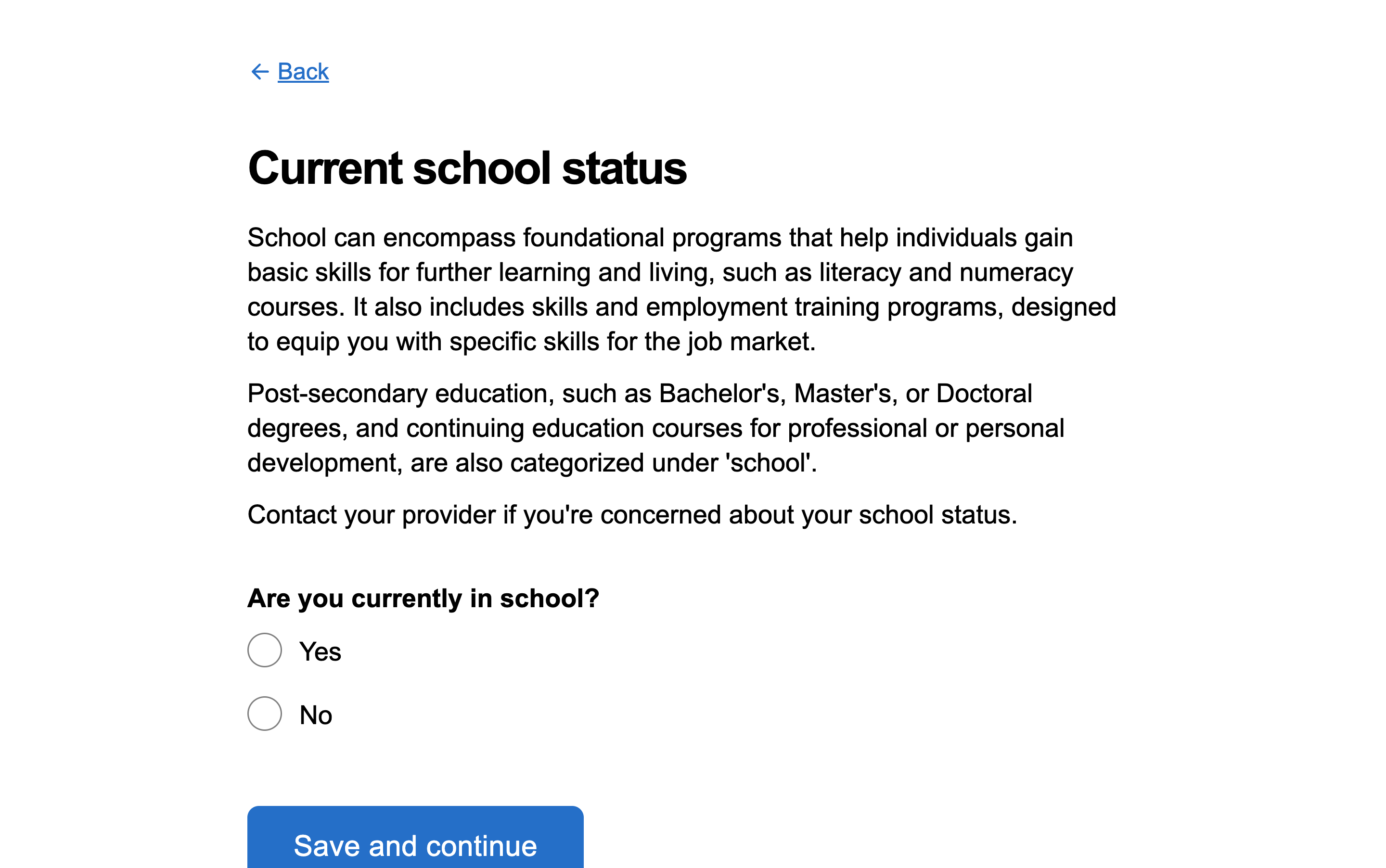 Question page with background context above the question