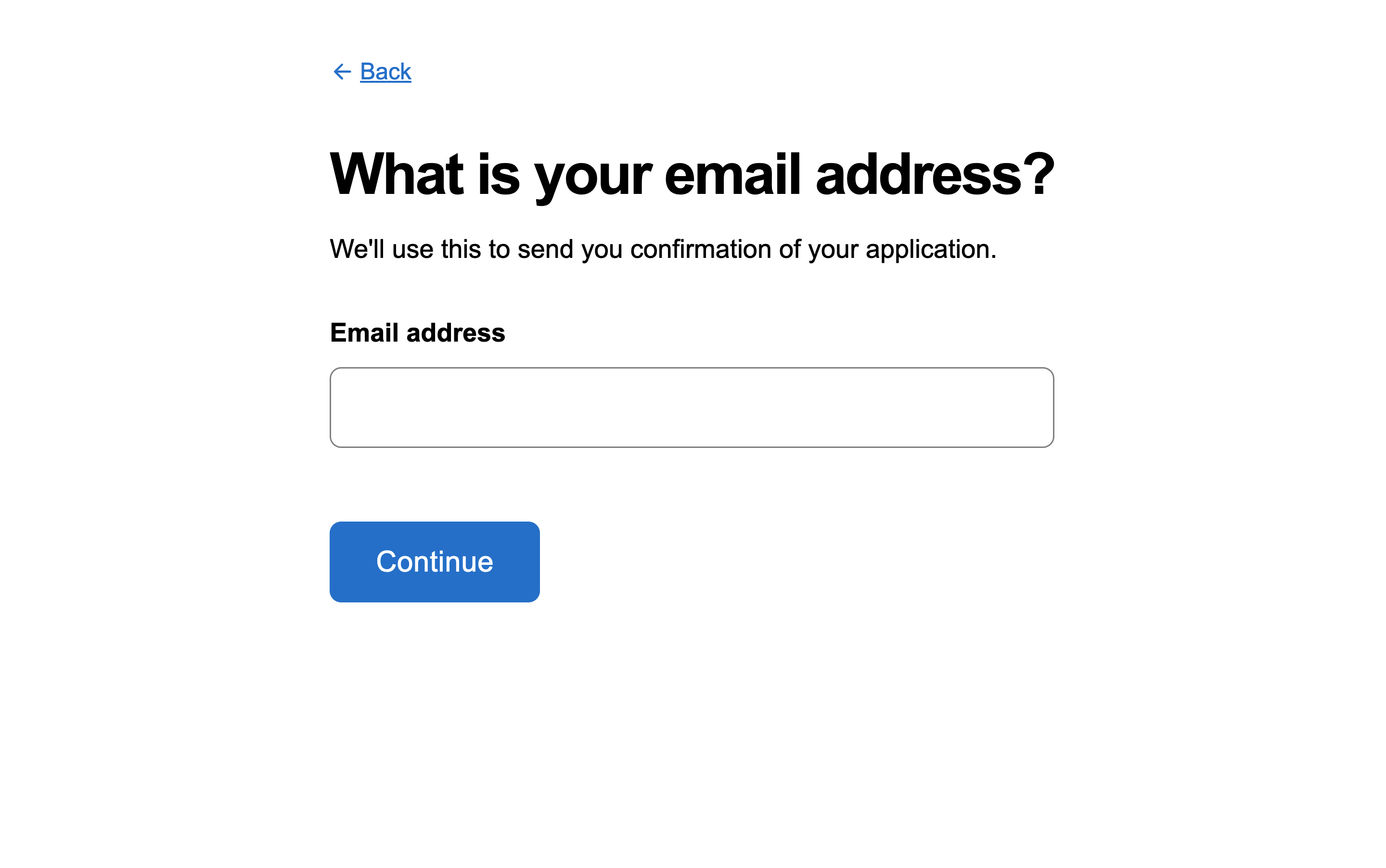 Question page asking one question at a time